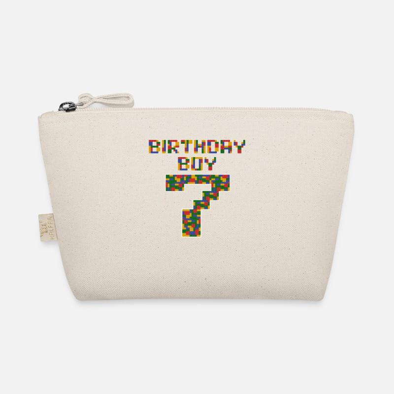 Mignon cadeau d’anniversaire 7 ans bâtiment en bloc de 7 ans Trousse biologique