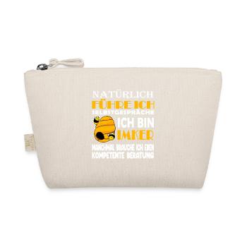 Imker Honig Imkerei - Imker Geschenk - Bio-Täschchen - Natur - Vorne