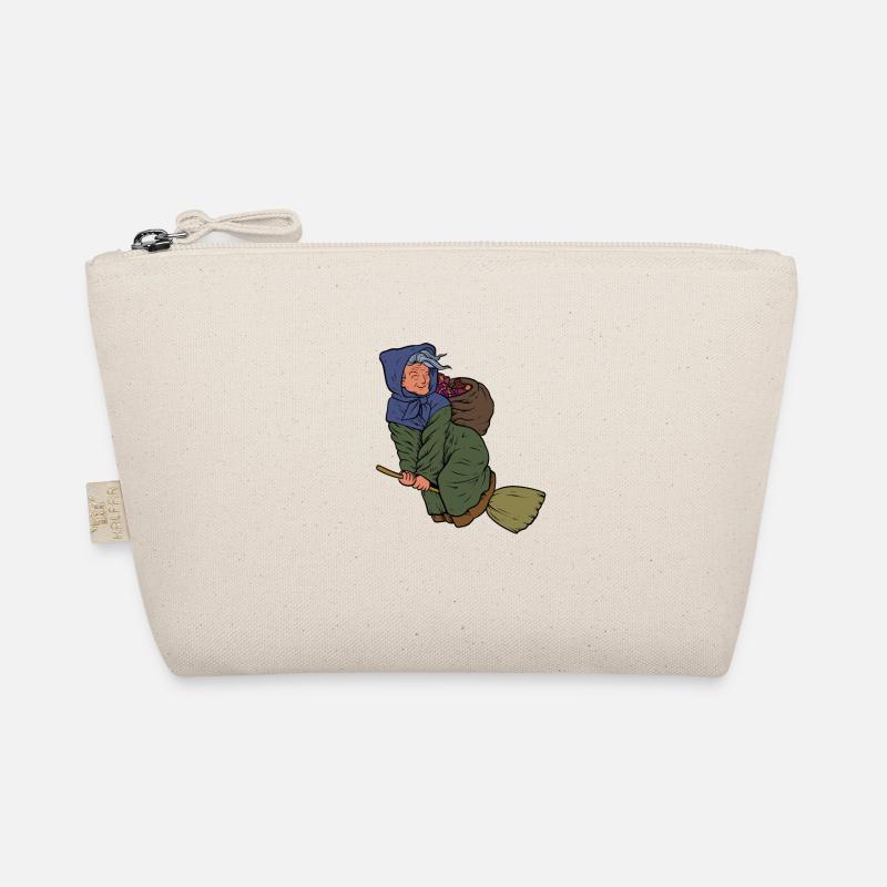 Avec des cadeaux de Noël sur des balais - Befana Trousse biologique