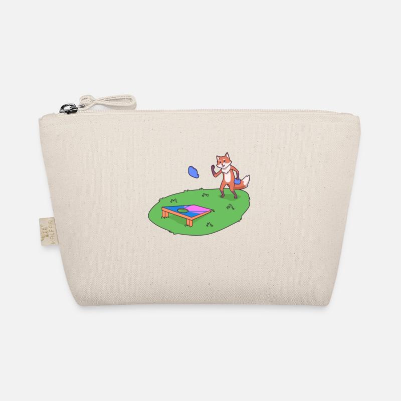 Fuchs spielt Cornhole Bio-Täschchen