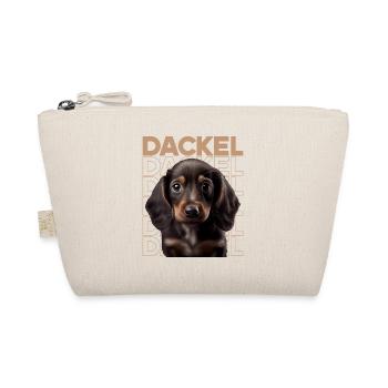 Rauhaardackel Dachshund Hund Hunde Welpe Dackel - Bio-Täschchen - Natur - Vorne