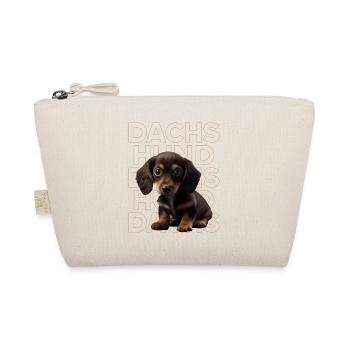 Rauhaardackel Dachshund Hund Hunde Welpe Dackel - Bio-Täschchen - Natur - Vorne
