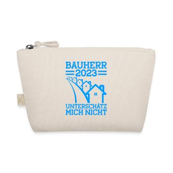Bauherr 2023 Unterschätz Mich Nicht Bauherr Gesche - Bio-Täschchen - Natur - Vorne