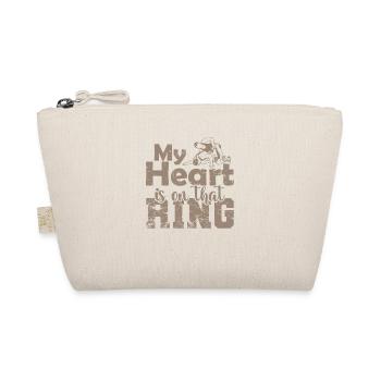 My Heart is on that Ring Wrestling Show Fight - Organic Pouch - nature - Front