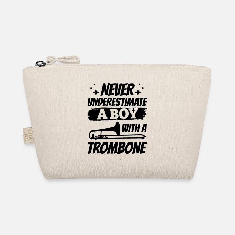Never Underestimate A Boy With A Trombone Music Pl Organic Pouch