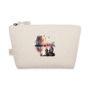 Father's Day hiking, camping and fishing - Organic Pouch - nature - Front