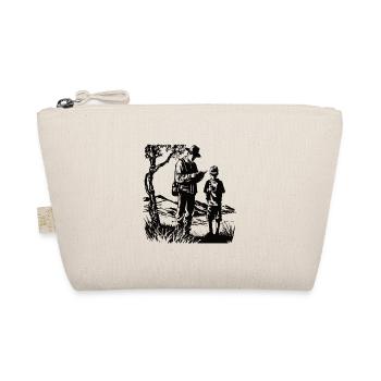 Geocache adventures for father and son - Organic Pouch - nature - Front