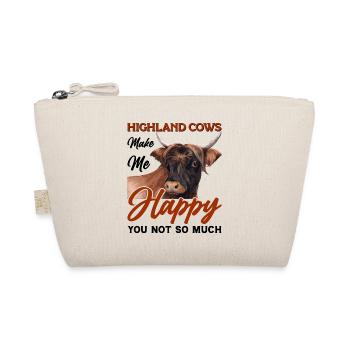 Schottische Hochlandrinder Highland Cattle - Bio-Täschchen - Natur - Vorne