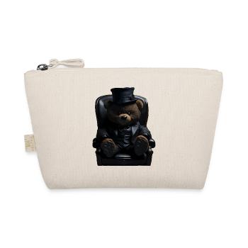 TEDDYBÄR GANGSTER DESIGN - Bio-Täschchen - Natur - Vorne