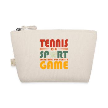Funny Tennis Art Tennis Now Wine Lover Gift Idea - Bio-Täschchen - Natur - Vorne