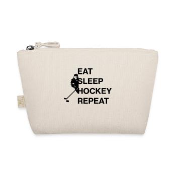 EAT, SLEEP, HOCKEY, Favorite shepherd, favorite sport - Organic Pouch - nature - Front
