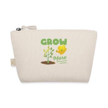 Grow More Funny Gardening Farmer Planter Flower - Organic Pouch - nature - Front