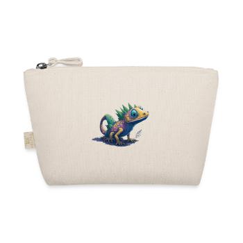 Gamer's Perfect Illustration - Cute Colorful Gekko - Bio-Täschchen - Natur - Vorne