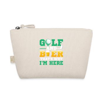 Golf And Beer That's Why I'm Here Par Tee Golfing - Organic Pouch - nature - Front