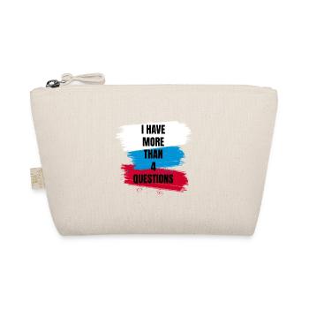 I Have More Than 4 Questions Vintage Simple Text - Organic Pouch - nature - Front