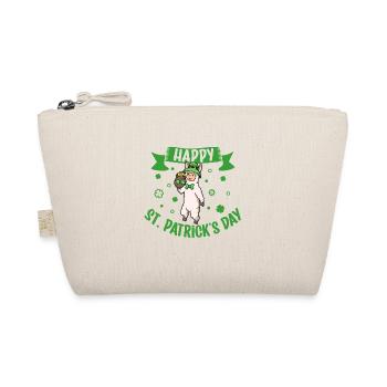 St Patrick's Lama - Happy St Patrick's Day - Organic Pouch - nature - Front