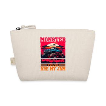 Monster Trucks Are My Jam für Männer und Jungen - Bio-Täschchen - Natur - Vorne