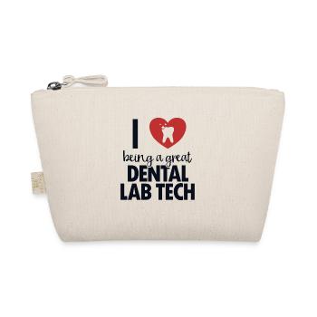 I love Dental Lab Tech Dental Laboratory Dental Laboratory - Organic Pouch - nature - Front