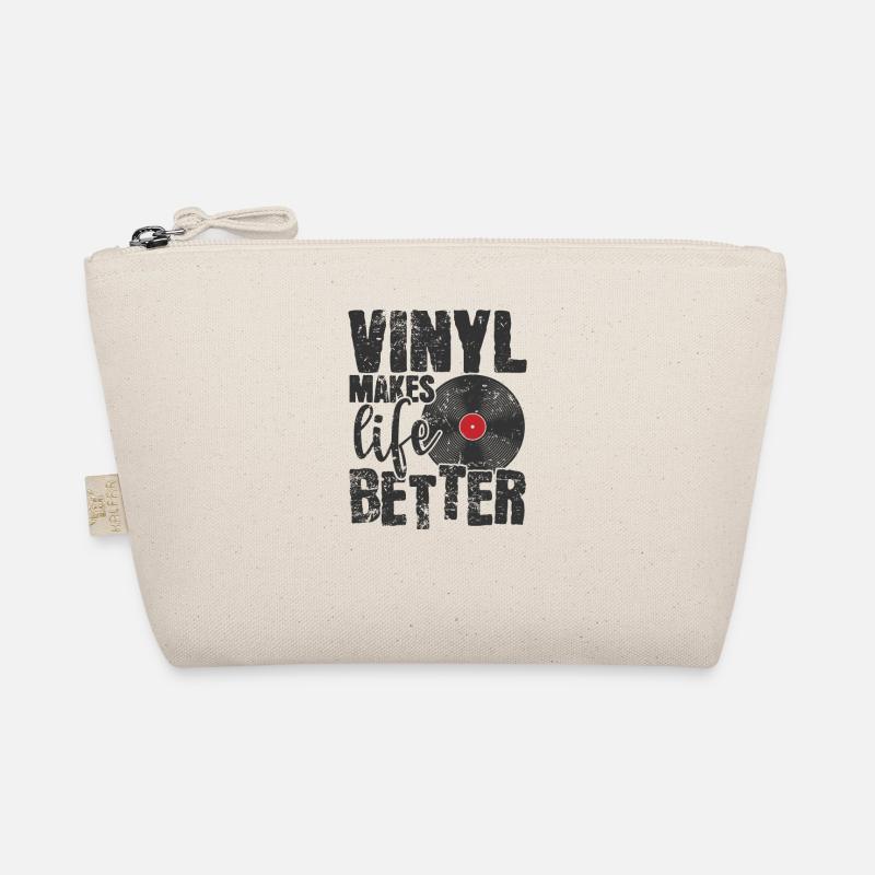 Vinyl makes Life Better Schallplatte Bio-Täschchen