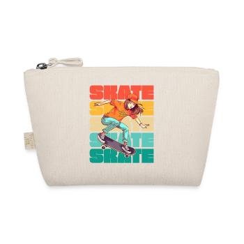 Skateboard Cool Skater Girl Colorful - Trousse biologique - nature - Devant