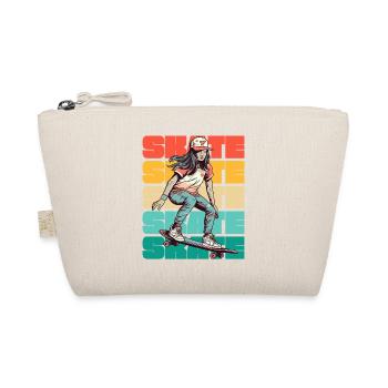 Skateboard Cool Skater Girl Colorful - Trousse biologique - nature - Devant