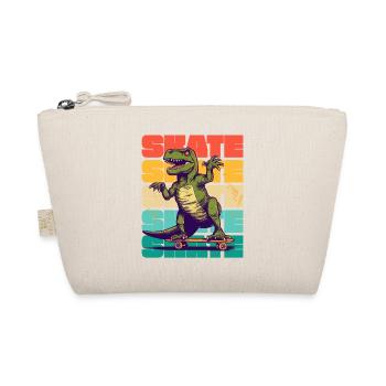 Skateboard Cool Skateboarder T Rex Dinosaur - Trousse biologique - nature - Devant