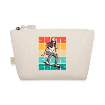 Skateboard Cool Skater Girl Colorful - Trousse biologique - nature - Devant