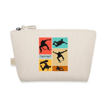 Skateboard Cool Skateboarder Collage Coloré - Trousse biologique - nature - Devant