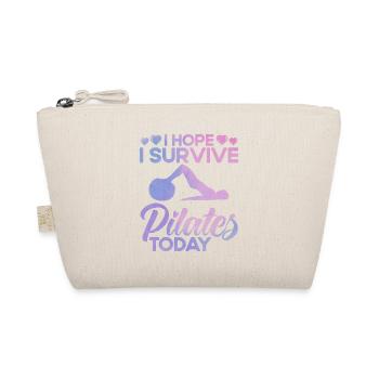 Pilates I hope I survive Pilates business today. - Organic Pouch - nature - Front