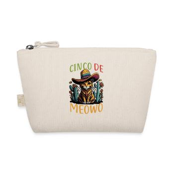 Cinco de Mayo Meowo Chat mexicain avec Sombrero - Trousse biologique - nature - Devant