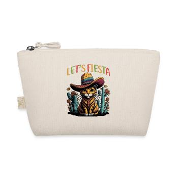 Let's Fiesta Mexican Style Katze mit Sombrero - Bio-Täschchen - Natur - Vorne