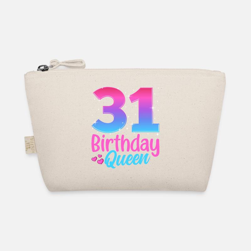 Birthday Queen 31 Geburtstag - Organic Pouch - nature