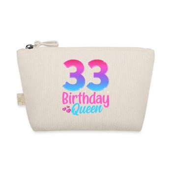 Anniversaire Queen 33 Geburtstag - Trousse biologique - nature - Devant
