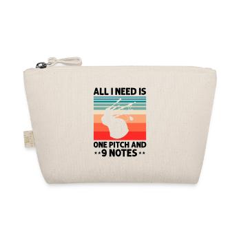 Bagpipe training and bagpipe playing - Organic Pouch - nature - Front