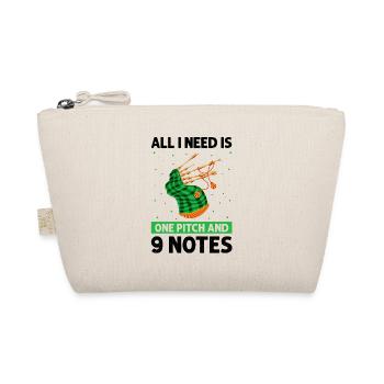 Bagpipes Quote for Scotsman and Bagpipe Musician - Organic Pouch - nature - Front