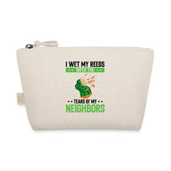 Bagpipe training and bagpipe playing - Organic Pouch - nature - Front