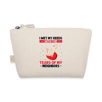 Bagpipes for bagpipers and Scots - Organic Pouch - nature - Front