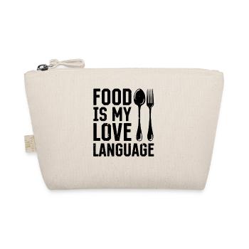 Food Is My Love Language Cooks Chef Instruments Co - Bio-Täschchen - Natur - Vorne