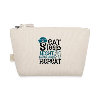 Eat Sleep Night Nurse Shift Repeat - Bio-Täschchen - Natur - Vorne