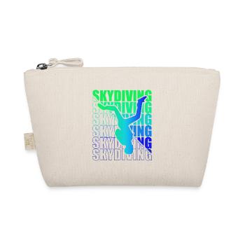 Skydive Freefly Skydiver Shirt Skydiving - Organic Pouch - nature - Front