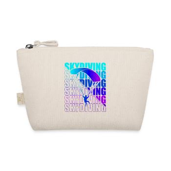 Skydive Freefly Skydiver Shirt Skydiving - Organic Pouch - nature - Front