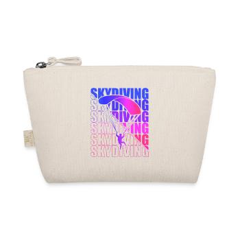 Skydive Freefly Skydiver Shirt Skydiving - Organic Pouch - nature - Front