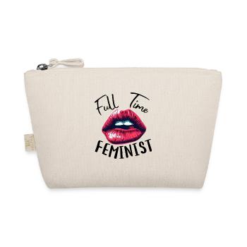 VOLLZEIT-FEMINISTIN - Bio-Täschchen - Natur - Vorne
