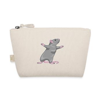 Rat Yoga Fitness Gymnastics - Organic Pouch - nature - Front