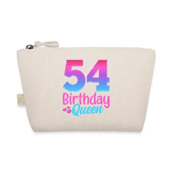 Birthday Queen 56 Geburtstag - Organic Pouch - nature - Front