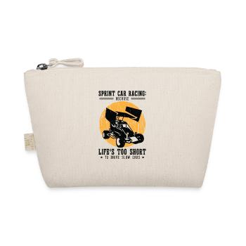 Sprint Car Dirt Track Racing - Organic Pouch - nature - Front