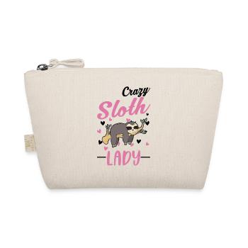 Crazy Sloth Woman - Organic Pouch - nature - Front