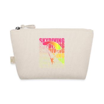 Skydive Freefly Skydiver Shirt Skydiving - Organic Pouch - nature - Front