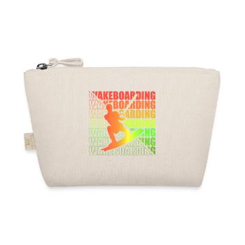 Wakeboard Wakeboarder Wakeboarding Freestyle DNA - Bio-Täschchen - Natur - Vorne