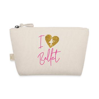 Ballet Dancer Dance Girl Ballerina - Organic Pouch - nature - Front